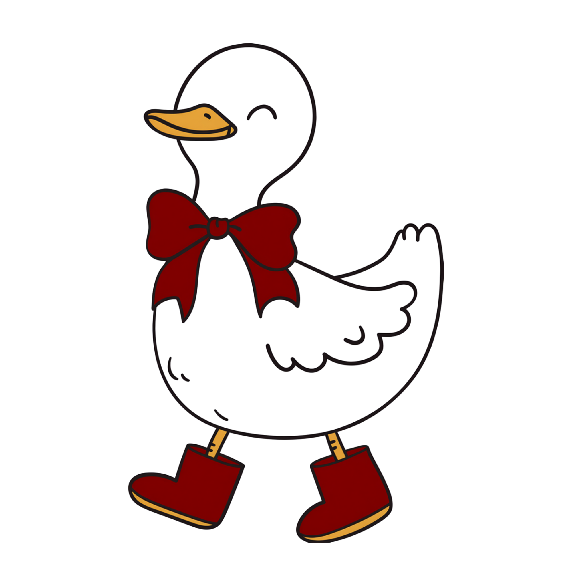 The Mauve & Co. duck mascots